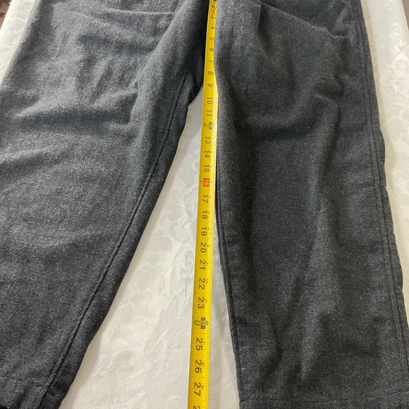 Banana Republic Poly Blend Pleaded Self Belted Dark Grey Pants Women's Size 3X - Picture 8 of 8